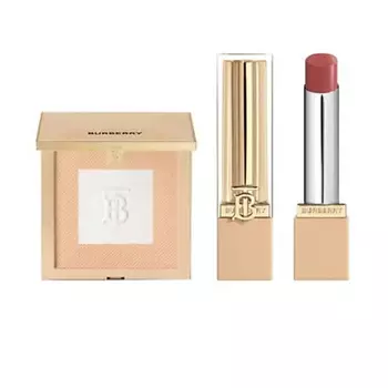 BURBERRY Набор: Пудра Beyond Wear Setting and Refining Powder + Помада Brit Shine Lipstick