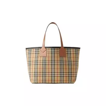 BURBERRY Сумка Cotton With Calfskin Tote Bag