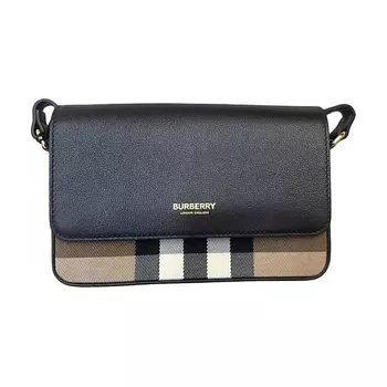 BURBERRY Сумка Leather Paneled Canvas Shoulder Bag Gift Set