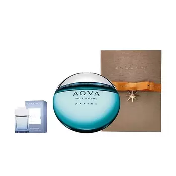 BVLGARI Набор: Туалетная вода Aqva Pour Homme Marine + миниатюра Man Glacial Essence