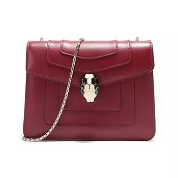 BVLGARI Сумка Serpenti Forever из кожи с цепочкой,Basic Set (Bag+Dust Bag)