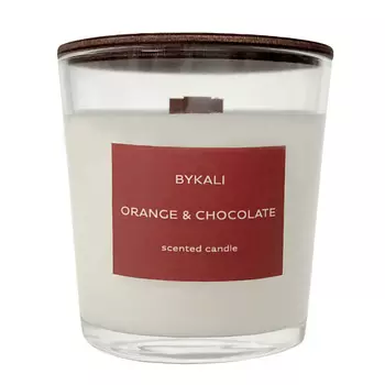 BYKALI Свеча ароматическая "Апельсин и шоколад" в стакане с крышкой 200.0