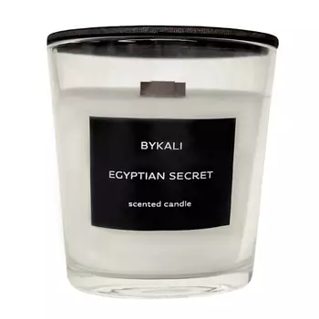 BYKALI Свеча ароматическая "Египетский секрет" с деревянным фитилем в стакане с крышкой 200.0