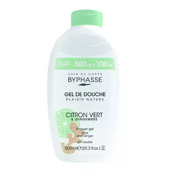 BYPHASSE Гель для душа CARESSE Лайм и Имбирь 600.0
