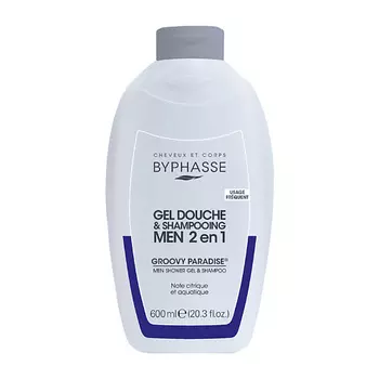 BYPHASSE Гель-шампунь 2 в 1 GROOVY PARADISE для мужчин 600.0