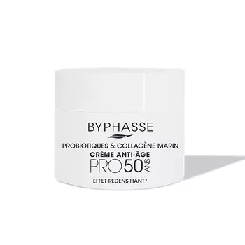 BYPHASSE Крем для лица Антивозрастной PRO50 увлажняющий с пробиотиками и морским коллагеном