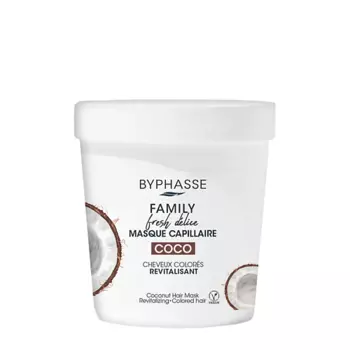BYPHASSE Маска для волос FAMILY FRESH DELICE Кокос для окрашенных волос 250.0