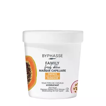 BYPHASSE Маска для волос FAMILY FRESH DELICE 2 в 1 Папайя, Маракуйя и Манго для всех типов волос 250.0