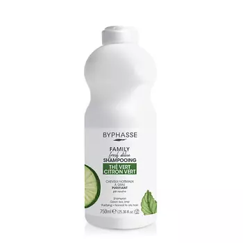 BYPHASSE Шампунь FAMILY FRESH DELICE Зелёный чай и Лайм для нормальных и жирных волос 750.0