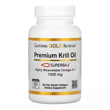 CALIFORNIA GOLD NUTRITION Масло криля премиум-класса с Superba2 1000 мг