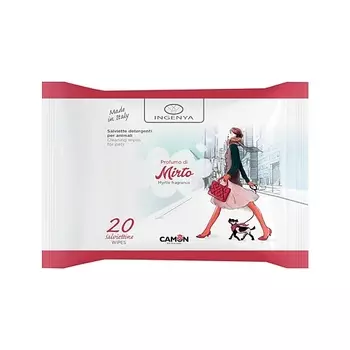 CAMON Салфетки влажные Ingenya для животных с ароматом Мирта