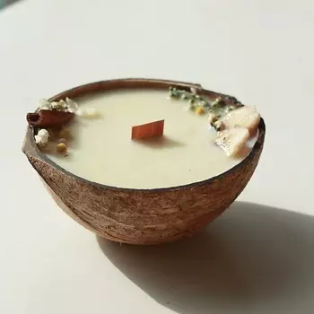 CANDLE ZEN Свеча ароматическая, Бананово-ореховый хлеб 200.0