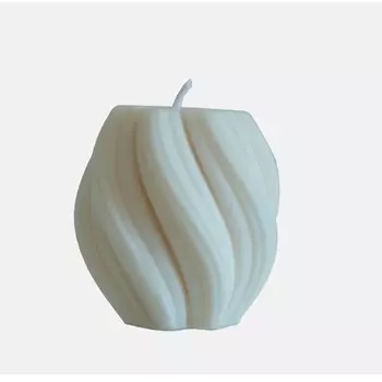 CANDLE ZEN Свеча интерьерная спираль/волна 90.0
