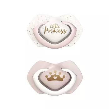 CANPOL BABIES Пустышка силиконовая Royal baby симметричная 0-6 месяцев