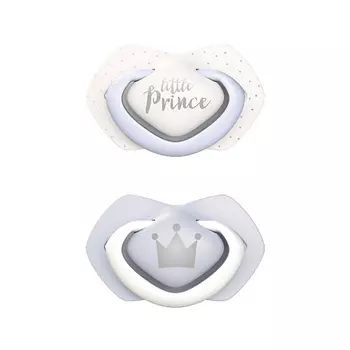 CANPOL BABIES Пустышка силиконовая Royal baby симметричная, 0-6 месяцев