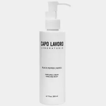 CAPO LAVORO Парфюмированный питательный крем для рук и тела Black pepper | neroli