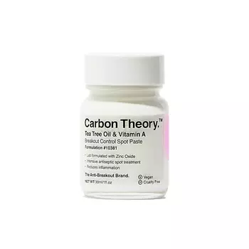 CARBON THEORY Паста точечного нанесения Tea Tree Oil & Vitamin A Breakout Control Spot Paste