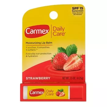 CARMEX Бальзам для губ в стике клубника SPF 15