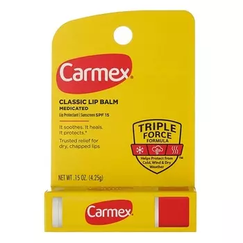 CARMEX Бальзам для губ в стике классический SPF 15