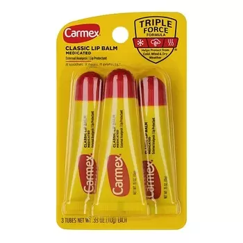 CARMEX Набор бальзамов для губ в тубе классический