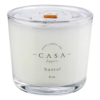 CASA LEGGERA Свеча в стекле Santal 75.0