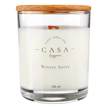 CASA LEGGERA Свеча в стекле Winter berry 150.0