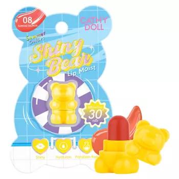 CATHY DOLL SHINY BEAR Помада -бальзам для губ увлажняющий