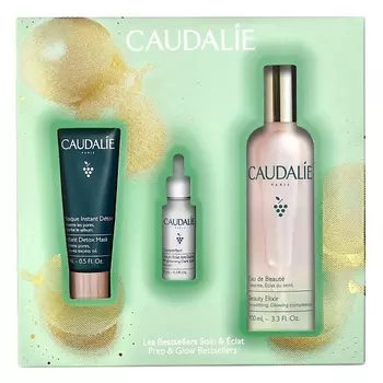 CAUDALIE 2024 Набор с водой для красоты лица Prep and Glow Bestsellers