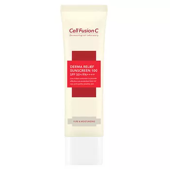 CELL FUSION C Крем солнцезащитный 100 SPF50+ PA++++ восстанавливающий Derma Relief Sunscreen