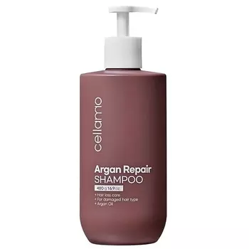 CELLAMO Шампунь для поврежденных волос с аргановым маслом Argan Repair