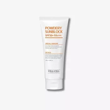 CELLBYCELL Солнцезащитный крем с матирующим эффектом Powdery Sun Block SPF50+ PA 100.0