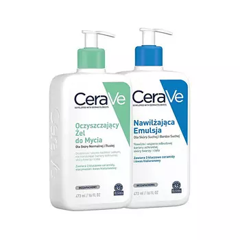 CERAVE Набор очищающий гель для умывания и увлажняющая эмульсия