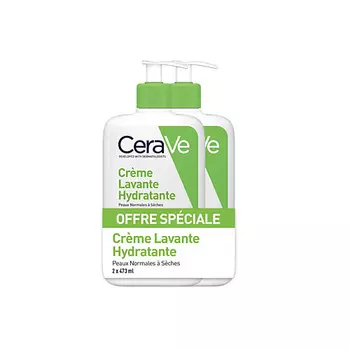 CERAVE Набор увлажняющих очищающих гелей для лица и тела Hydrating Cleanser