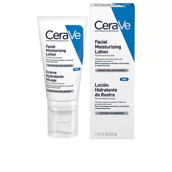 CERAVE Увлажняющий лосьон с керамидами, ниацинамидом и гиалуроновой кислотой Facial Moisturizing