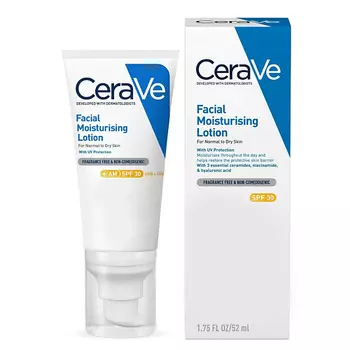 CERAVE Увлажняющий солнцезащитный флюид для лица Moisturizing Lotion SPF30 52.0