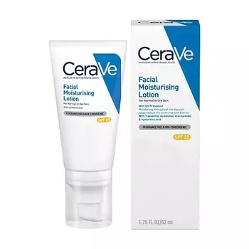 CERAVE Увлажняющий солнцезащитный флюид Facial Moisturising Lotion SPF 25 52.0