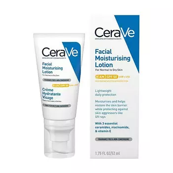 CERAVE Увлажняющий солнцезащитный крем для лица Facial Moisturising Lotion Spf 50 52.0