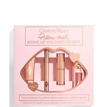 CHARLOTTE TILBURY Подарочный набор для губ и щек Pillow Talk Iconic Lip And Cheek Secrets