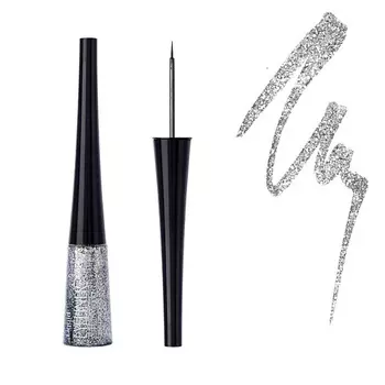 CHARME Подводка для глаз с блёстками Deep Liner Sparkly 160 Серебряные блёстки