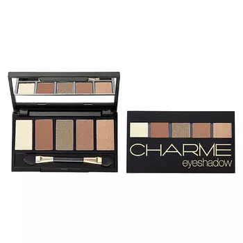 CHARME Тени для век пятицветные Iridescent 01 Дымчатая серия