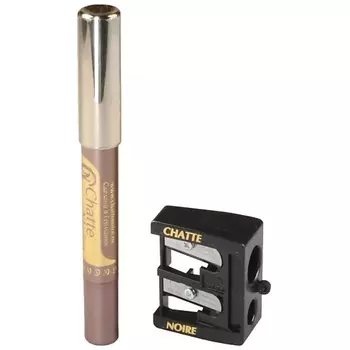 CHATTE NOIRE Набор Карандаш для глаз-Тени и Точилка двойная