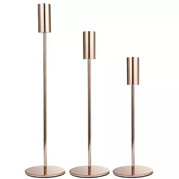 CHELAY Подсвечники для свечей металлические золотые