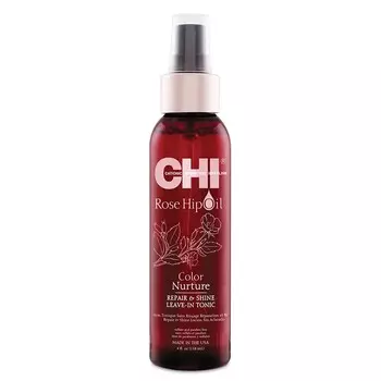 CHI Тоник несмываемый с маслом шиповника для окрашенных волос Rose Hip Oil Color Nurture Repair and Shine Leave-In Tonic