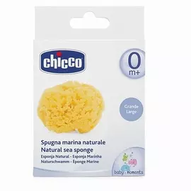 CHICCO Губка для купания, "0м+" натуральная большая