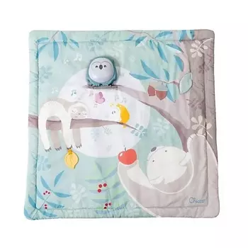 CHICCO Игровой музыкальный коврик 2 в 1 "Сова" Relax & Play Mat