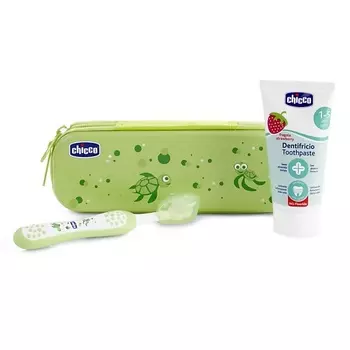 CHICCO Набор детский для чистки зубов (зеленый)