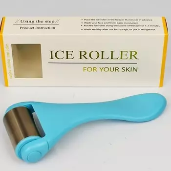 ЧИОС Массажер охлаждающий Ice Roller blue в подарочной упаковке