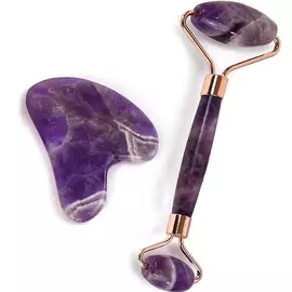 ЧИОС Набор для гуаша ролик + сердце в подарочной упаковке Аметист