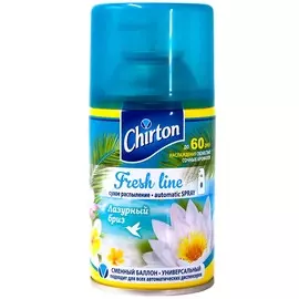 CHIRTON Освежитель воздуха для автоматического диспенсера Fresh Line Лазурный Бриз 300