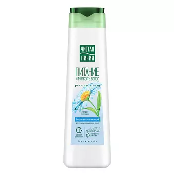 ЧИСТАЯ ЛИНИЯ Бальзам-ополаскиватель Восстанавливающий для сухих волос Ромашка